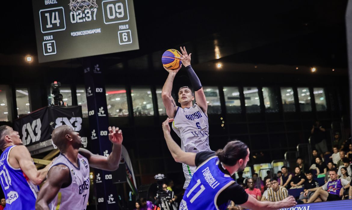 Seleção masculina se classifica para Copa do Mundo de basquete 3×3